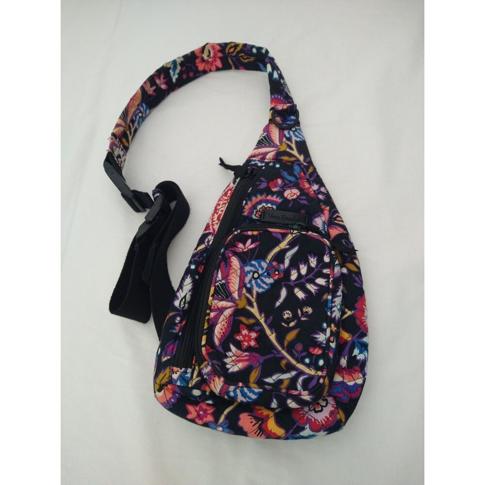 Vera Bradley Sling Crossbody Bag Quilted Colorful Floral